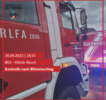 Einsatz: B02 – Kleinb-Rauch, am 26.09.2022